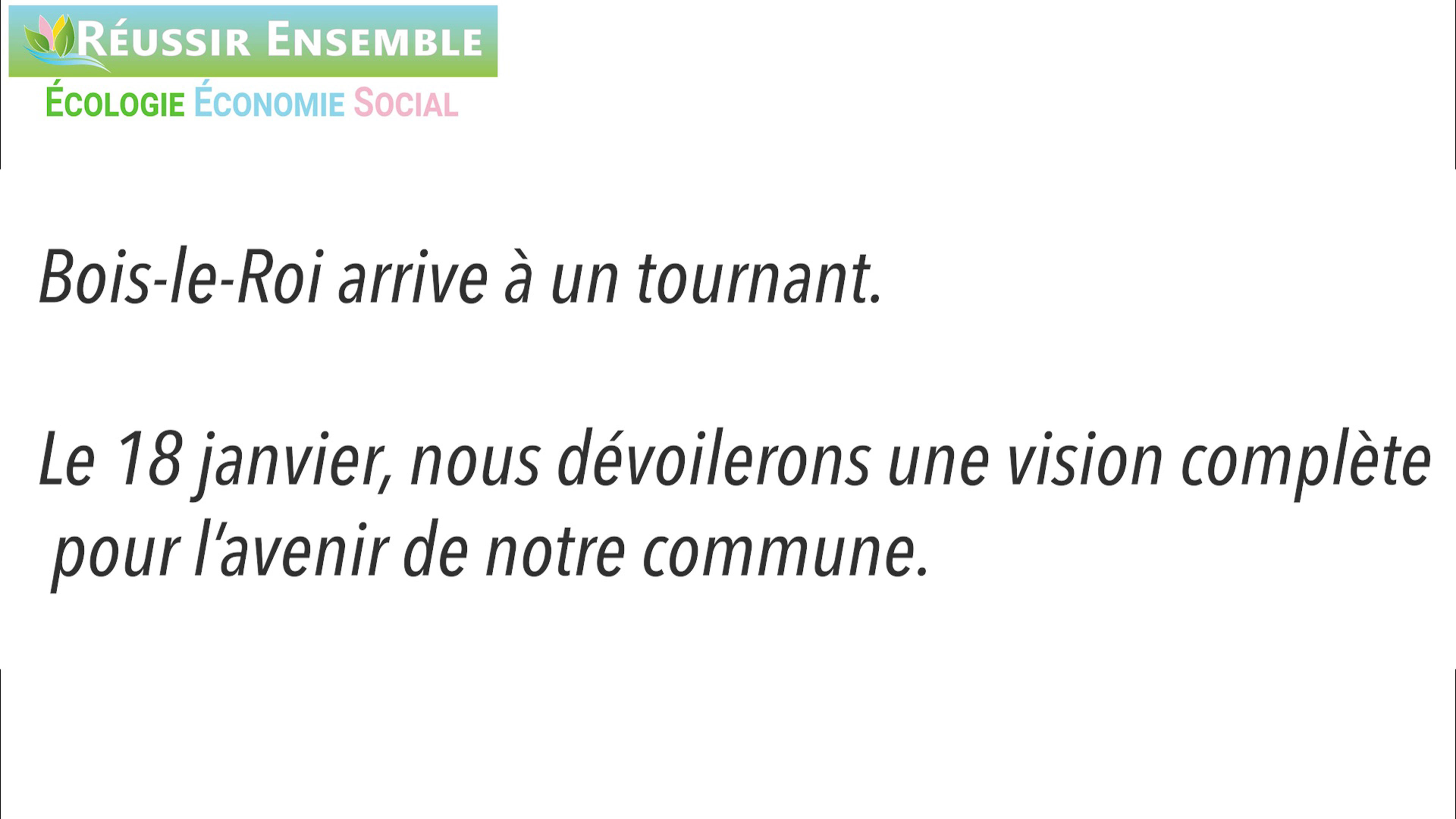 18/01:Réunion publique | Bois-le-Roi : Un autre avenir est possible ! (vidéo 1)