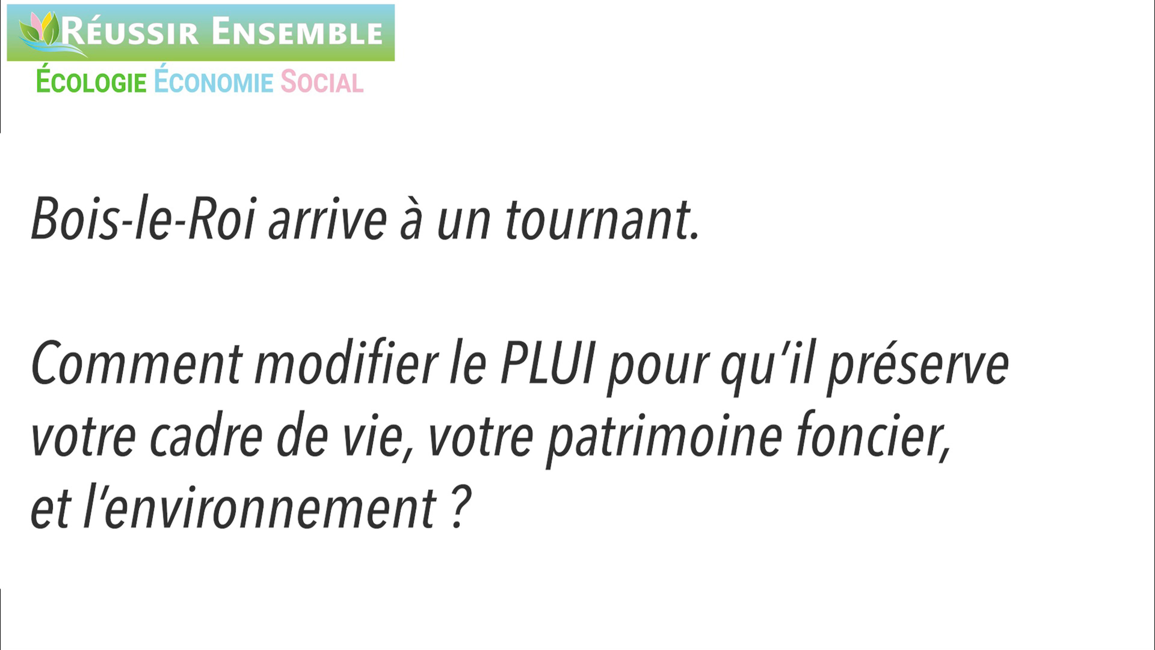 18/01:Réunion publique | Modifier le PLUi ? On peut faire mieux ! (vidéo 3)